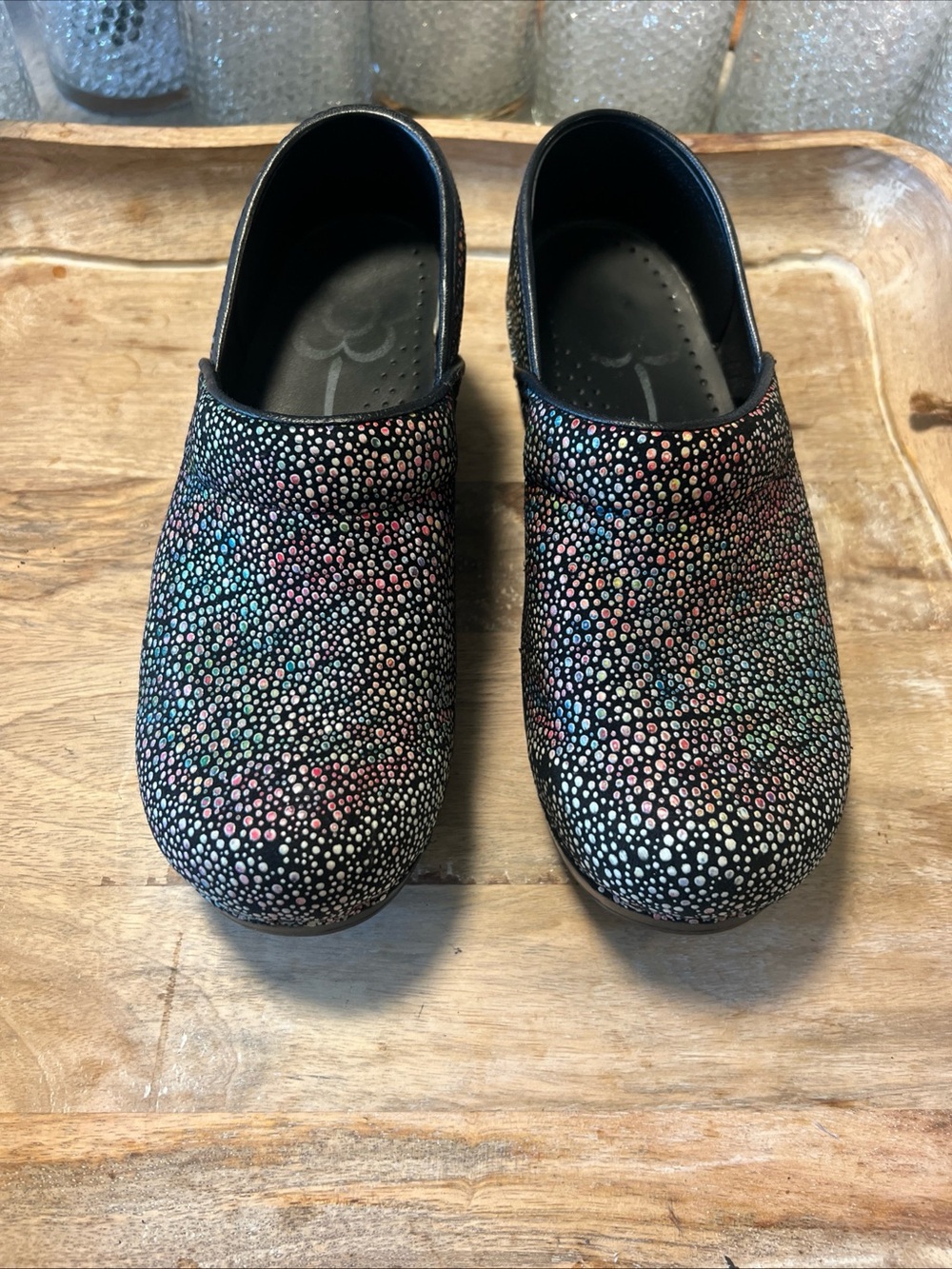 Sanita Multicolor Dot Pattern Clogs